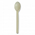 EcoSense Renewable Plant Starch Cutlery, Spoon, Plastic, Cream, 50/Pack (EPS003PK)