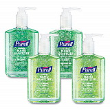 Advanced Hand Sanitizer Soothing Gel, 8 oz Pump Bottle, Fresh Scent, 4/Pack (967406ECDPK)