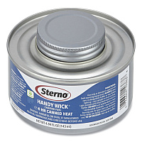 Handy Wick Chafing Fuel, Methanol, 4 Hour Burn, 4.84 oz Can, 24/Carton (10364)