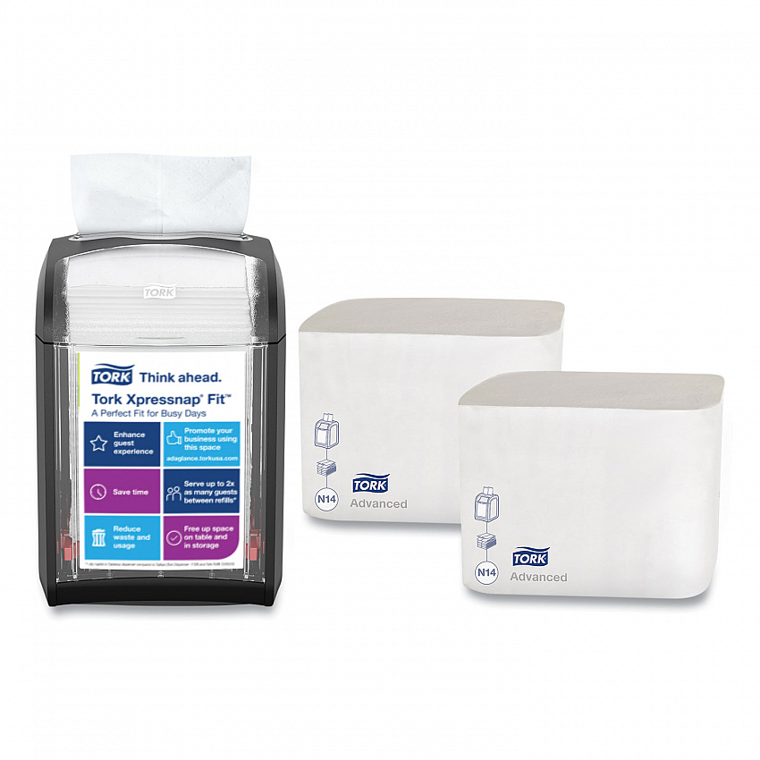 Xpressnap Fit Starter Pack, 4 x 6 x 7, Black (800723)