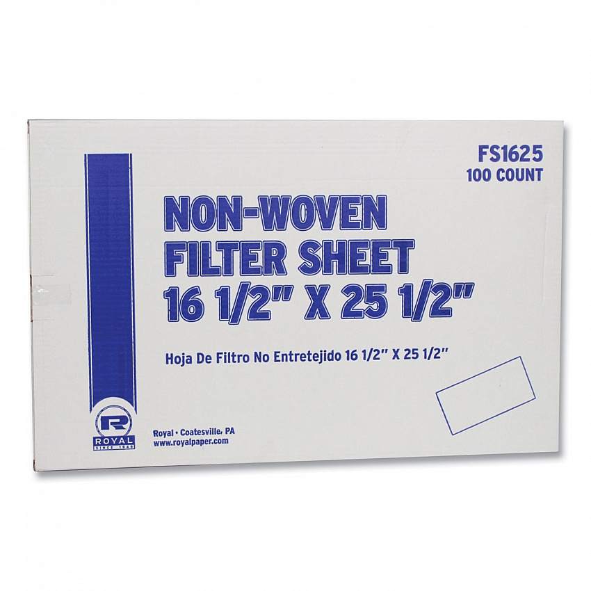 Filter Sheet, 16.5 x 25.5, 100/Carton (FS1625)