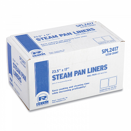 Steam Pan Liners for 1/2-Size Pans, Includes Twist-Ties, 17