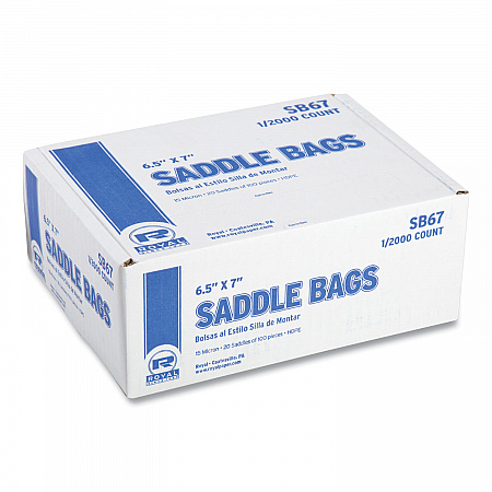 Saddle Bags, Fold-Top Closure, 0.59 mil, 7.99