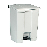 Legacy Step-On Receptacle, 18 gal, Plastic, White (FG614500WHT)