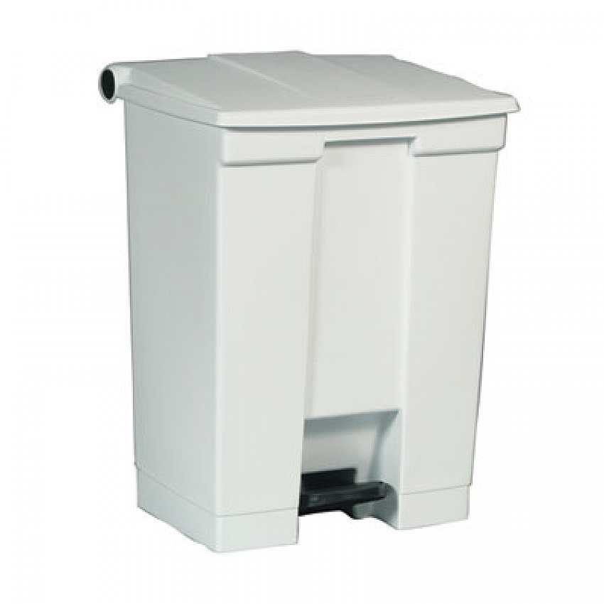 Legacy Step-On Receptacle, 18 gal, Plastic, White (FG614500WHT)