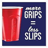 Squared Plastic Party Cups, 18 oz, Red, 240/Carton (SQ182020004)