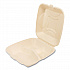 Bagasse PFAS-Free Food Containers, 3 Compartments, 9 x 3.19 x 9, Tan, Sugarcane, 200/Carton (HNGE3C9NPFA)