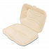 Bagasse PFAS-Free Food Containers, Hoagie/Hinged Lid, 6 x 3 x 9, Tan, Sugarcane, 250/Carton (HINGE96NPFA)