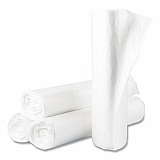 High-Density Commercial Can Liner Value Pack, 45 gal, 14 mic, 40" x 46", Natural, Interleaved Roll, 25 Bags/Roll, 10 Rolls/CT (VALH4048N16)
