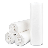 High-Density Commercial Can Liner Value Pack, 30 gal, 9 mic, 30" x 36", Natural, Interleaved Roll, 25 Bags/Roll, 20 Rolls/CT (VALH3037N10)