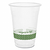 96-Series Cold Cup, 16 oz, Plastic, Clear/Green, 1,000/Carton (R500YG)