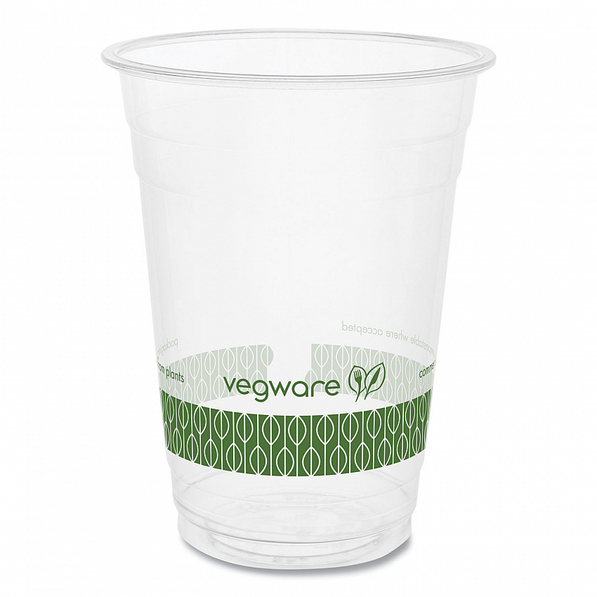 96-Series Cold Cup, 16 oz, Plastic, Clear/Green, 1,000/Carton (R500YG)