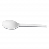 White CPLA Cutlery, General Purpose Spoon, Plastic, 1,000/Carton (VWSP65)