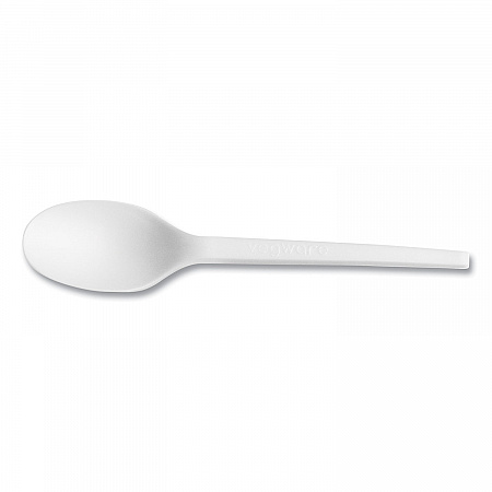 White CPLA Cutlery, General Purpose Spoon, Plastic, 1,000/Carton (VWSP65)