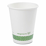 89-Series Hot Cup, 12 oz, Paper, White/Green, 1,000/Carton (LV12G)