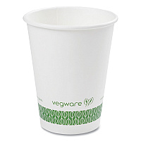 89-Series Hot Cup, 12 oz, Paper, White/Green, 1,000/Carton (LV12G)