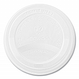 89 Series Hot Cup Lids, Fits Vegware 89-Series Hot Cups, Plastic, White, 1,000/Carton (VLID89S)