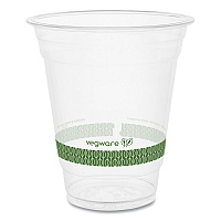 96-Series Cold Cup, 12 oz, Plastic, Clear/Green, 1,000/Carton (R360YG)