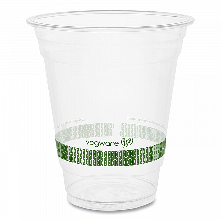 96-Series Cold Cup, 12 oz, Plastic, Clear/Green, 1,000/Carton (R360YG)