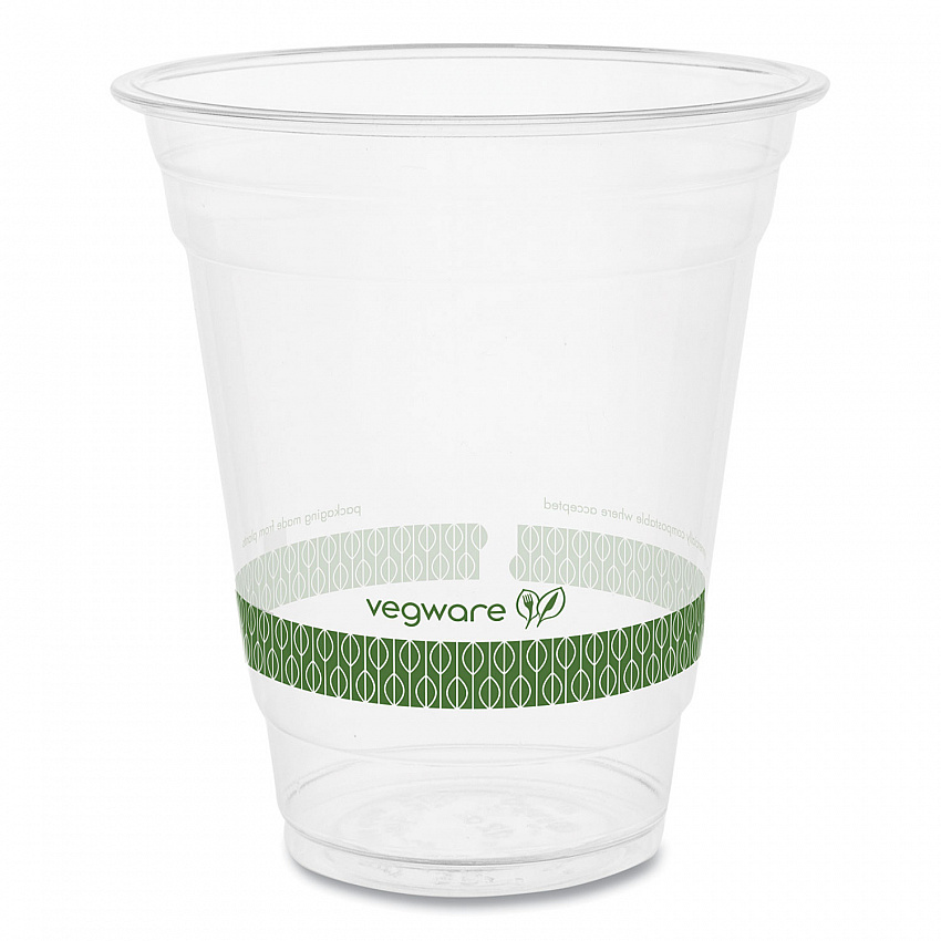96-Series Cold Cup, 12 oz, Plastic, Clear/Green, 1,000/Carton (R360YG)