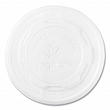 115-Series Flat Hot Lids, Compostable, For Use With 115-Series Soup Containers, White, Plastic, 500/Carton (VLID115S)