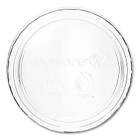 Portion Pot Lids, Fits Vegware 2 oz to 4 oz Portion Pots, Plastic, Clear, 2,000/Carton (CF736)