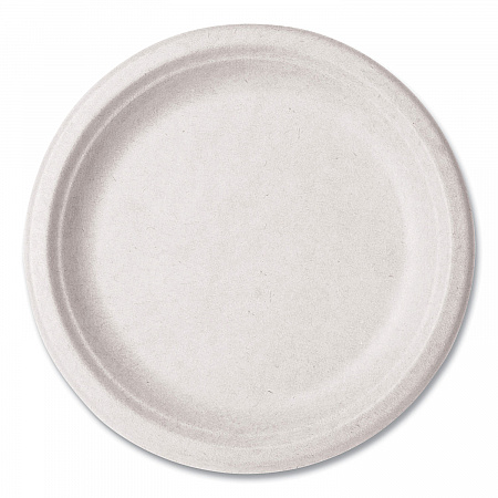 Nourish Molded Fiber Tableware, Compostable, Plate, Sugarcane, 9