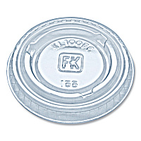 Portion Cup Lids, Fits 0.75 oz to 1 oz Portion Cups, Plastic, Clear, 2,500/Carton (XL100PC)