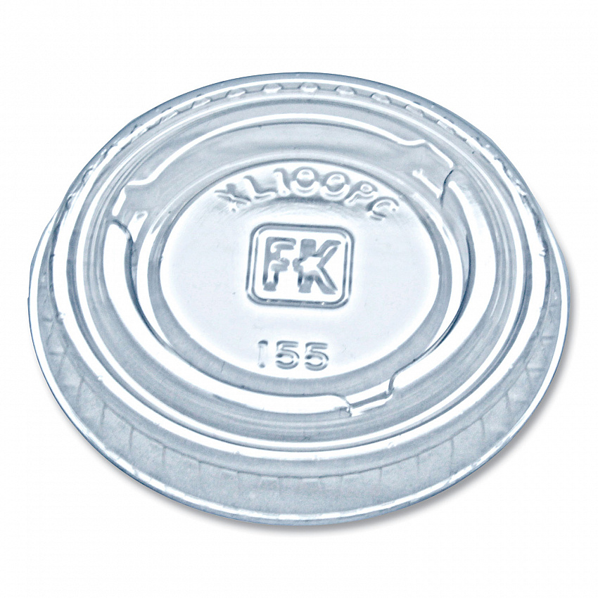 Portion Cup Lids, Fits 0.75 oz to 1 oz Portion Cups, Plastic, Clear, 2,500/Carton (XL100PC)