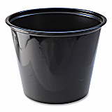 Portion Cups, 5.5 oz, Plastic, Black, 125/Sleeve, 20 Sleeves/Carton (PC550B)