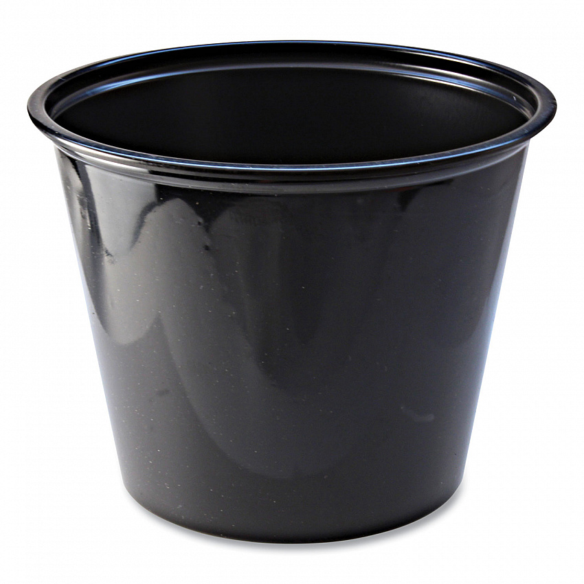 Portion Cups, 5.5 oz, Plastic, Black, 125/Sleeve, 20 Sleeves/Carton (PC550B)