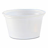 Portion Cups, 0.75 oz, Plastic, Translucent, 125/Sleeve, 20 Sleeve/Carton (PC075)