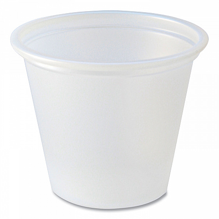 Portion Cups, 1 oz, Plastic, Translucent, 250/Sleeve, 10 Sleeves/Carton (PC100)