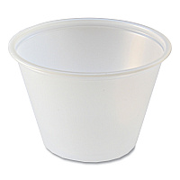 Portion Cups, 2.5 oz, Plastic, Translucent, 125/Sleeve, 20 Sleeve/Carton (PC250)