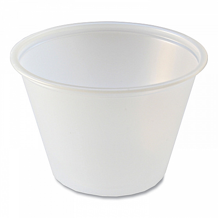 Portion Cups, 2.5 oz, Plastic, Translucent, 125/Sleeve, 20 Sleeve/Carton (PC250)