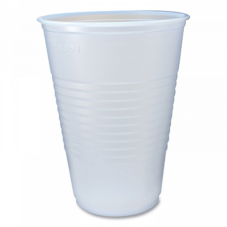 RK Ribbed Cold Drink Cups, 14 oz, Plastic, Clear, 50/Sleeve, 20 Sleeves/Carton (RK14)