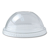 Kal-Clear/Nexclear Drink Cup Lids, Dome Lid with 1" Hole, Fits 12 oz to 20 oz Cold Cups, Plastic, Clear, 1,000/Carton (DLKC1220)