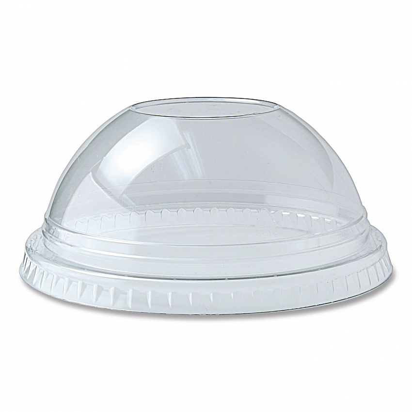 Kal-Clear/Nexclear Drink Cup Lids, Dome Lid with 1" Hole, Fits 12 oz to 20 oz Cold Cups, Plastic, Clear, 1,000/Carton (DLKC1220)