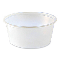 Portion Cups, 3.25 oz, Plastic, Translucent, 125/Sleeve, 20 Sleeve/Carton (PC325)