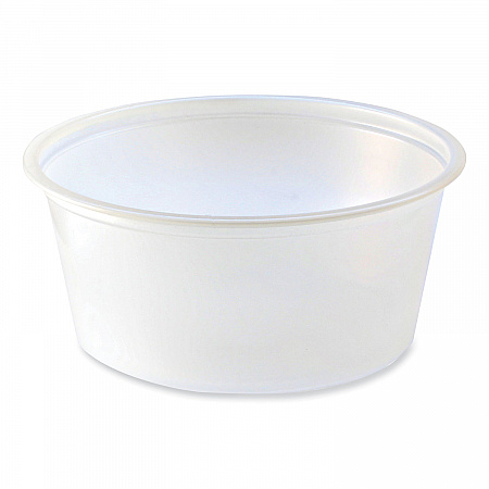 Portion Cups, 3.25 oz, Plastic, Translucent, 125/Sleeve, 20 Sleeve/Carton (PC325)
