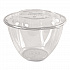 Renewable and Compostable Salad Bowls with Lids, 48 oz, Clear, Plastic, 150/Carton (EPSB48)