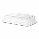 WorldView 100% Recycled Content Lid, 7.5 x 5 x 1.6, Clear, Plastic, 400/Carton (EPSCRC16LID)