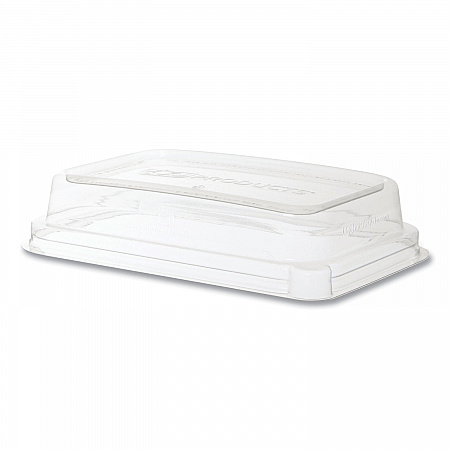 WorldView 100% Recycled Content Lid, 7.5 x 5 x 1.6, Clear, Plastic, 400/Carton (EPSCRC16LID)