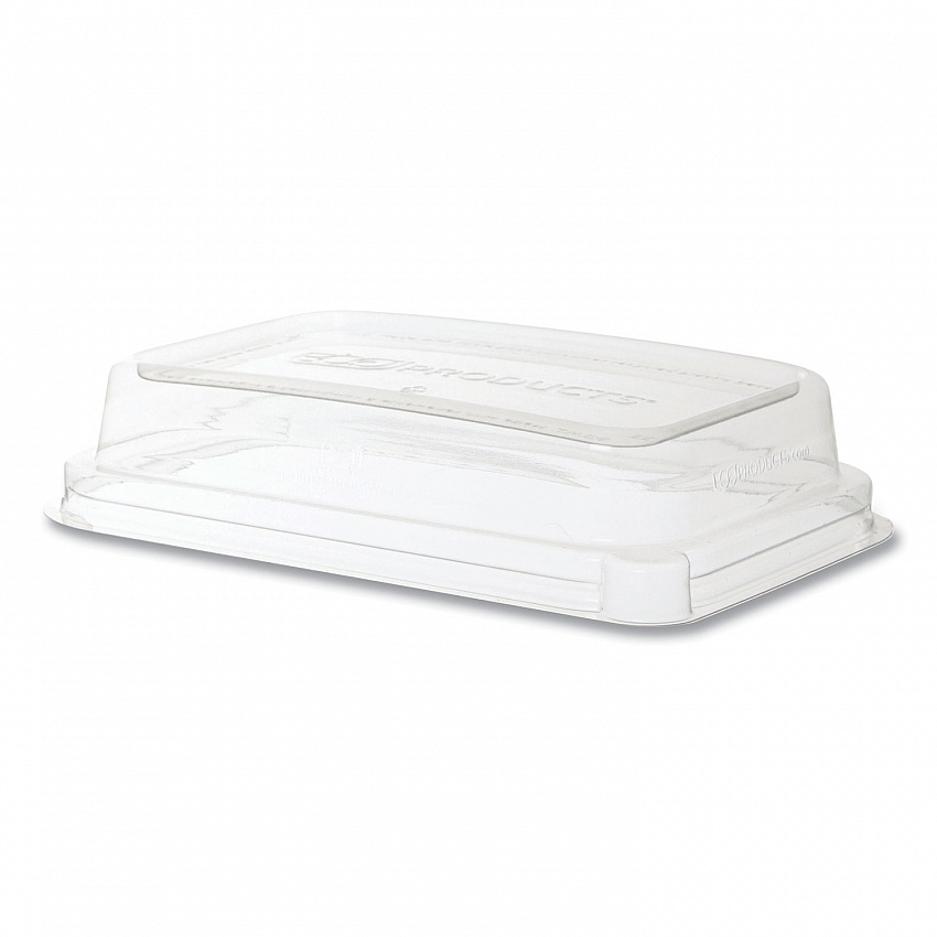 WorldView 100% Recycled Content Lid, 7.5 x 5 x 1.6, Clear, Plastic, 400/Carton (EPSCRC16LID)
