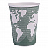 World Art Renewable and Compostable Hot Cups, 12 oz, Paper, Sage, 50/Pack, 20 Packs/Carton (EPBHC12WA)