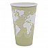 World Art Renewable and Compostable Hot Cups, 16 oz, Paper, Moss, 50/Pack (EPBHC16WAPK)