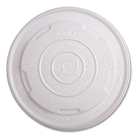 World Art PLA-Laminated Soup Container Lids, For 12 oz to 32 oz Containers, White, Plastic, 50/Pack, 10 Packs/Carton (EPECOLIDSPL)