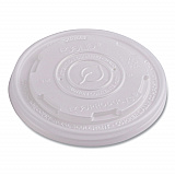 World Art PLA-Laminated Soup Container Lids, Fits 8 oz, Translucent, Plastic, 50/Pack, 20 Packs/Carton (EPECOLIDSPS)