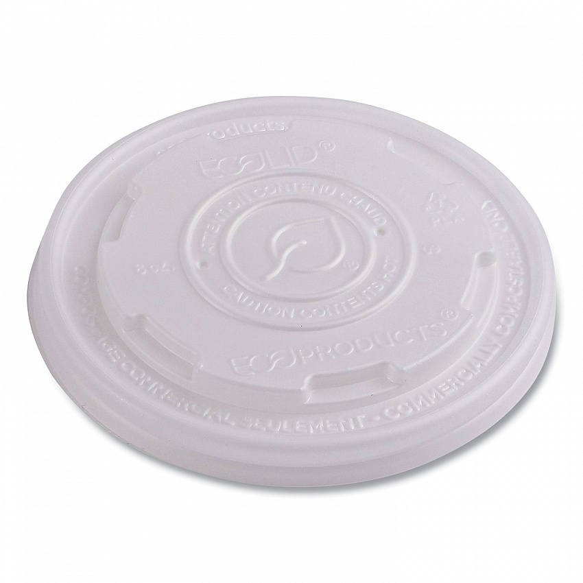 World Art PLA-Laminated Soup Container Lids, Fits 8 oz, Translucent, Plastic, 50/Pack, 20 Packs/Carton (EPECOLIDSPS)