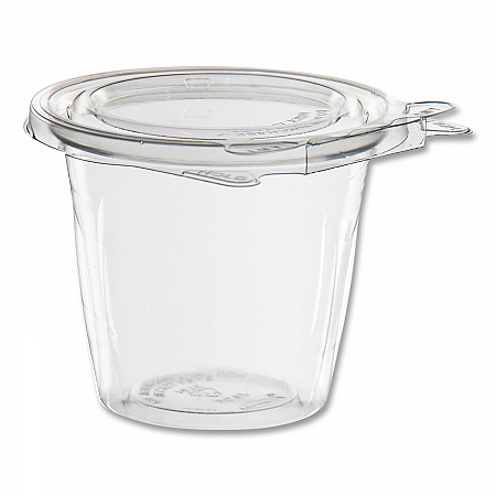 SafeSeal Tamper-Resistant, Tamper Evident Bowls, Flat Lid, 12 oz, 4.36 x 8.84 x 3.51, Clear, Plastic, 256/Carton (SC12F)